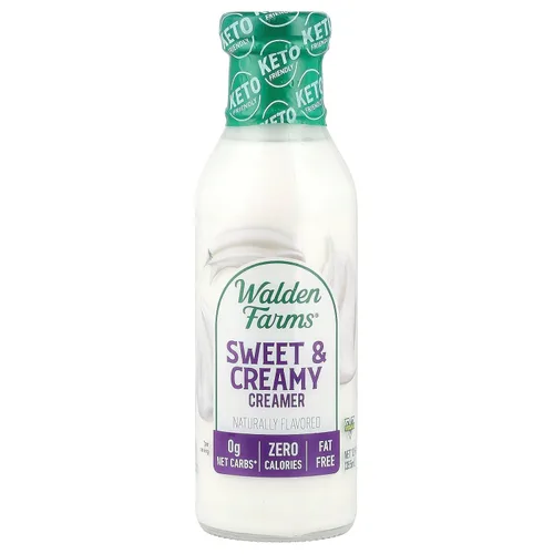 Miniatura 16 de Walden Farms Original Coffee Creamer – Cero calorías, sin grasa, sin azúcar, baja en carbohidratos, apta para dieta cetogénica, sin lácteos, vegana
