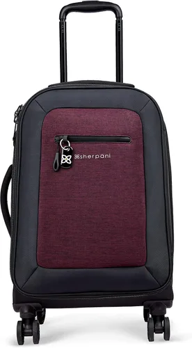 Sherpani Latitude, equipaje de mano suave de viaje de 22 pulgadas, equipaje duradero, maletas ampliables con ruedas, equipaje ligero con ruedas,