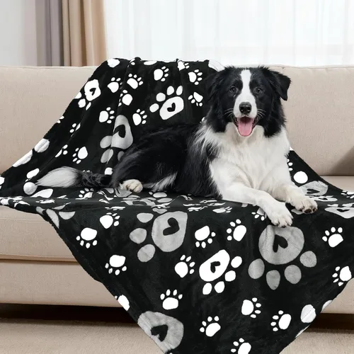 Miniatura 27 de Rezutan Mantas para Perros Grandes, Mantas de Franela para Perros y Gatos Lavables, Suave Manta para Mascotas y Funda para Jaula de Perro, Lindo