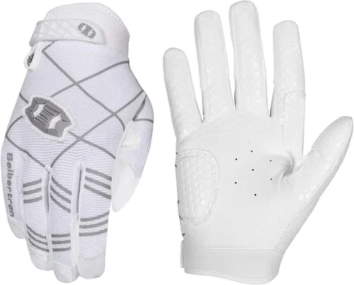 Miniatura 6 de Seibertron B-A-R PRO 2.0 - Guantes insignia de bateo para béisbol, sóftbol y Teeball, con super agarre, ajuste de dedo, múltiples tamaños 11 + 5