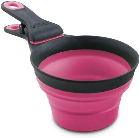 Miniatura 24 de Dexas Pets Cuchara KlipScoop Plegable Plegable para Comida Seca de Perro y Clip para Bolsa de Comida de Perro, Capacidad de 2 Tazas, Azul Pro Azul