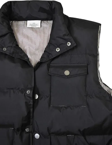 Miniatura 3 de Victory Outfitters - Chaleco acolchado frontal para hombre con forro estampado a cuadros