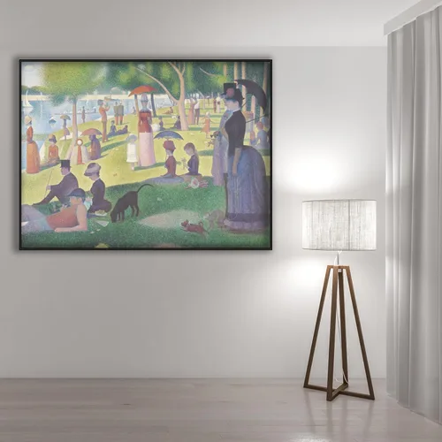 Miniatura 2 de OKRA Un domingo en La Grande Jatte Póster - Impresión de Georges Seurat - Cuadro de arte impresionista - Pintura al óleo de paisaje naturaleza