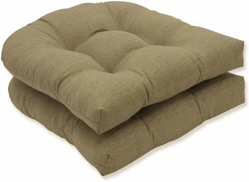 Miniatura 17 de Pillow Perfect 550435 - Cojines de asiento acolchados para exteriores/interiores Fresco (respaldo redondo), 19 x 19 pulgadas, amarillo, 2
