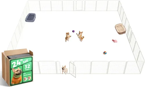 Miniatura 26 de FXW Homeplus Unleashed Corralito para Perros de Interior - Juego Sin Estrés y Seguro, Resistente de 24 Pulgadas 4 Paneles Corral para Cachorros