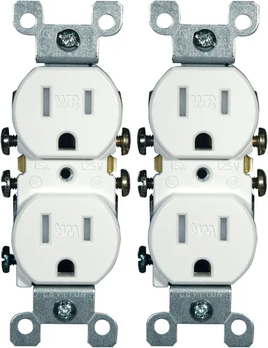 Miniatura 2 de Leviton - interruptor seguro y resistente al clima con receptáculo doble, W5320-T0W