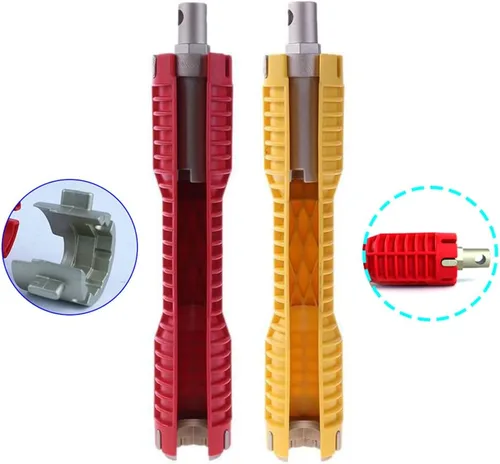 Miniatura 4 de SagaSave Instalador de grifo y fregadero Herramienta multifuncional llave de grifo Herramienta de instalación de fregadero de doble cabezal