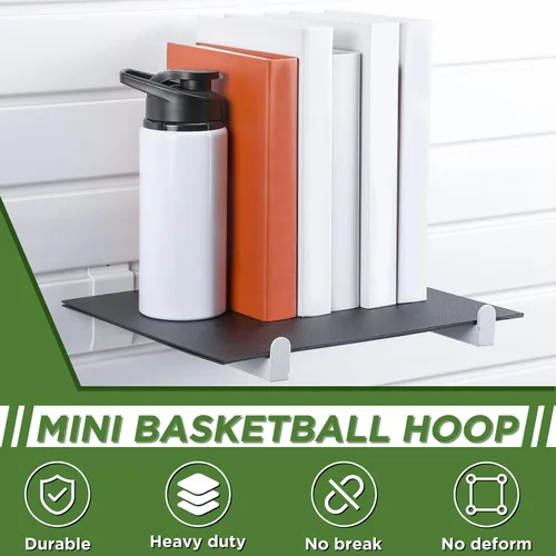 Miniatura 2 de Zonon 24 piezas de soporte de estante de pared de 12 pulgadas, estantes de pared de listones resistentes, ganchos de exhibición, accesorios