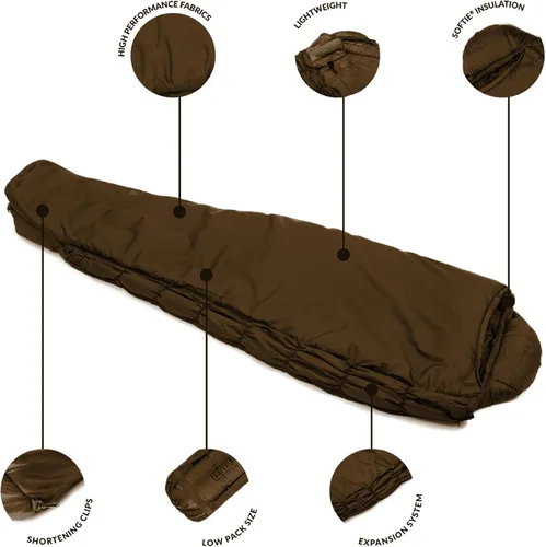 Miniatura 3 de Snugpak Softie Elite 5 WGTE Sleeping Bag – Expandable Side Baffle, –15 °C Comfort, Left or Right Zip Coyote