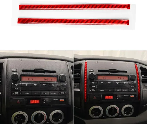 Miniatura 31 de 2 unids velocímetro coche marco ajuste medidor de aceite cubierta tacómetro calcomanía calcomanía odómetro compatible con Toyota Tacoma 2009 2010