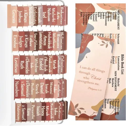 Miniatura 8 de Pestañas negras de la Biblia para mujeres/hombres/niños, 100 pestañas laminadas de la Biblia católica, Antiguo y Nuevo Testamento, pestañas