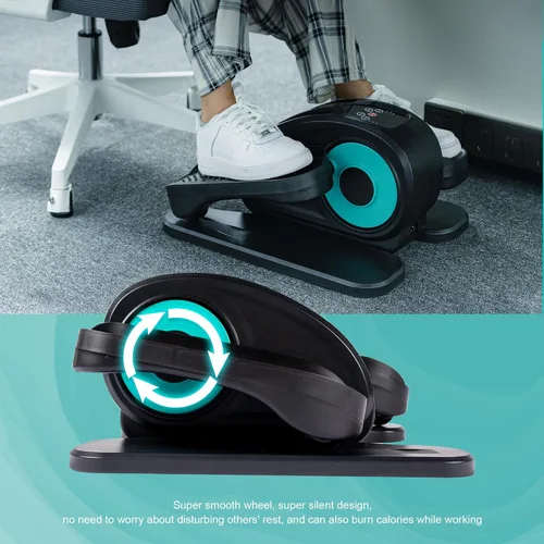 Miniatura 8 de Tappio Elíptica para debajo del escritorio, ejercitador eléctrico de pedales, elíptica sentada totalmente montada, compacta y portátil con control