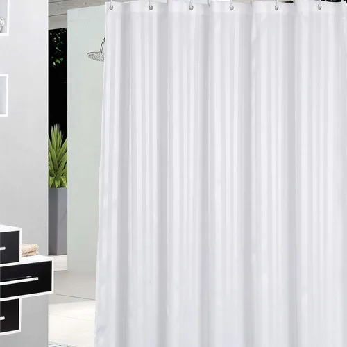 Miniatura 17 de DEARART Juego de cortinas de ducha negras de 60 pulgadas de ancho x 72 pulgadas de alto, cortinas de ducha de tela con ojales y ganchos, de secado