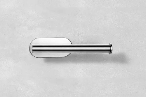Miniatura 2 de Soporte de papel higiénico sin taladrar - Soporte de rollo de pared adhesivo para pegar (acero inoxidable (cepillado))