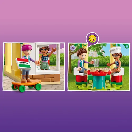 Miniatura 4 de LEGO Friends Heartlake City Pizzeria 41705 - Juego de restaurante, regalo creativo para nietos, juguetes para niños de 5 años con mini-muñecas