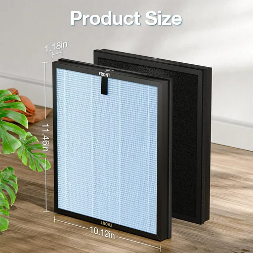 Miniatura 9 de HAP603 - Paquete de 2 filtros de repuesto compatibles con ECOSELF HAP603 / HAP603WF, filtro de repuesto para purificadores de aire para el hogar