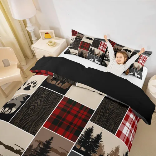 Miniatura 7 de Erosebridal Juego de ropa de cama con diseño de avión tamaño individual, funda de edredón con estampado de avión para niños, adolescentes y adultos