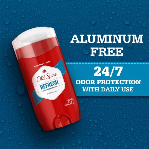 Miniatura 6 de Old Spice Desodorante sin aluminio para hombres, alta resistencia, protección del sudor 24/7 y protección contra olores, frescura 24/7 y aroma