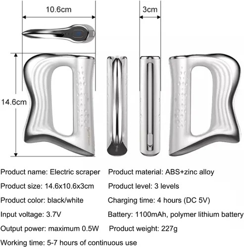 Miniatura 2 de Herramienta de masaje Gua Sha Cuchillo multifuncional para aliviar molestias musculares, regalo de Navidad, cuchillo eléctrico para fascia