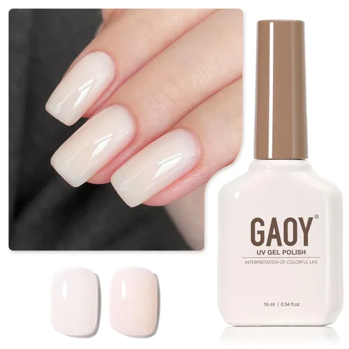 Miniatura 16 de GAOY - Esmalte de uñas de gel marrón, 16ml de esmalte de gel para quitar por remojo, curado con luz UV para arte de uñas, manicura DIY en casa, 2088