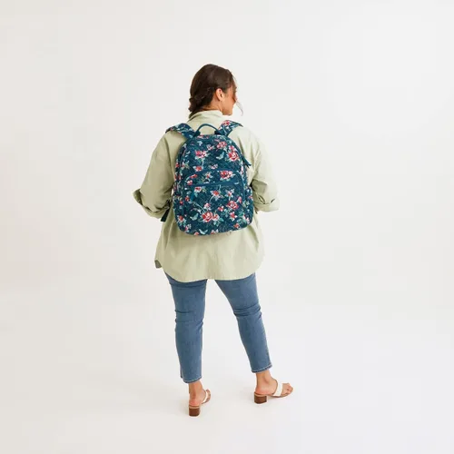 Miniatura 9 de Vera Bradley Mochila Campus de Algodón para Mujer, Climbing Ivy Green - Algodón reciclado