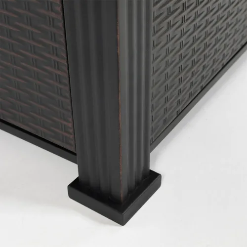 Miniatura 7 de Mesa de fuego de propano de 28 pulgadas, mesa de fuego de 50,000 BTU con tapa de acero, patas grandes, rocas de laval.