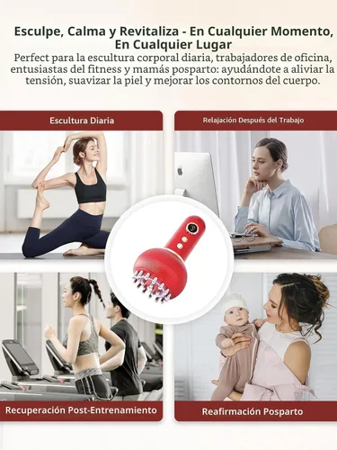 Miniatura 6 de Masajeador de drenaje linfático y herramienta de masaje anticelulitis, reduce las estrías y la celulitis, para piernas, brazos y vientre, máquina