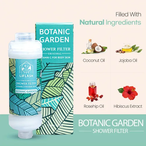 Miniatura 4 de LIFLASH Filtro de Ducha de Vitamina C para Agua Dura, Purificador Suavizante de Aromaterapia, Ayuda con Piel Más Suave y Mejora del Cabello
