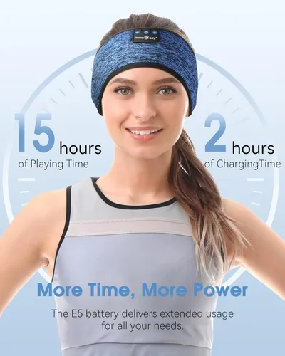 Miniatura 4 de MUSICOZY Auriculares Bluetooth 5.4 con Diadema para Deportes y Sueño, Máscara para los Ojos Inalámbrica para Dormir con Auriculares para Personas