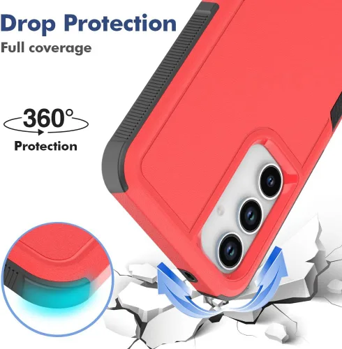 Miniatura 266 de Jeylly Compatible con Samsung Galaxy A22 5G Funda, Funda Samsung A22 5G con 2pcs protectores de pantalla de vidrio templado