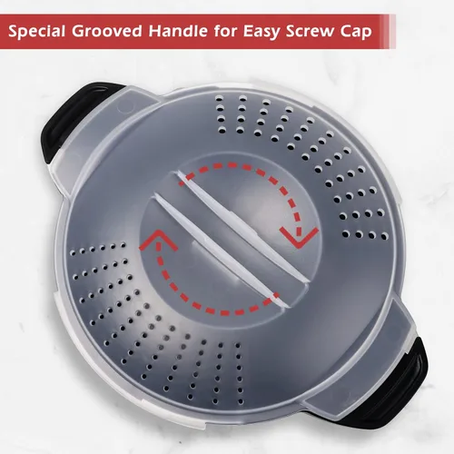 Miniatura 6 de Utensilios de cocina micro profesionales pequeños de 1 cuarto de galón, vaporizador para microondas para verduras, cocina de microondas, sin BPA
