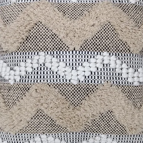 Miniatura 3 de Trade Star Funda de almohada Kilim de 100% algodón, estilo bohemio, copetudo, funda de almohada del suroeste, funda de cojín decorativa tejida a