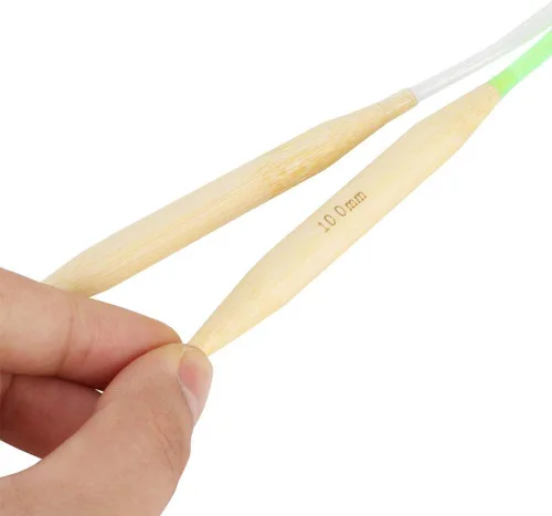 Miniatura 8 de Marhynchus 18 piezas de doble punto, herramientas de tejer bordado, agujas de tejer de bambú, juego de agujas de tejer circulares, tubo colorido