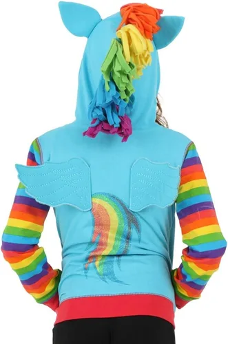 Miniatura 5 de My Little Pony - Sudadera con capucha con cremallera para niñas