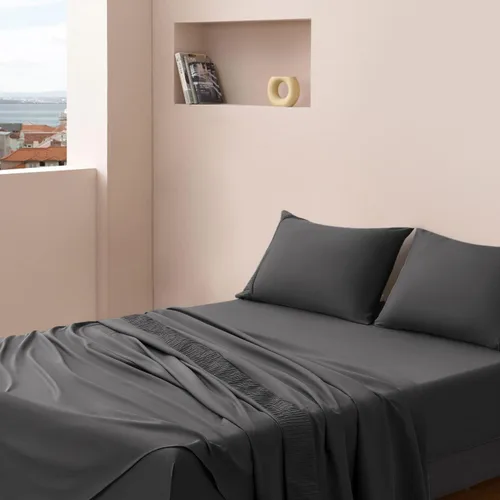 Miniatura 2 de SONORO KATE Juego de sábanas de cama, sábanas suaves de 1800 hilos, sábanas y fundas de almohada de microfibra refrescante, sábanas de 4 piezas