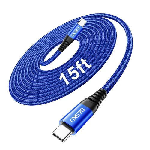 Miniatura 28 de Dasku iPhone 17 USB C a USB C de carga rápida, 60 W (3.1 A), paquete de 2 cables cargador de carga de 3 pies tipo C para iPhone 17/16/15/15 Plus/15