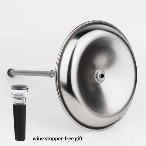 Miniatura 2 de Soporte de secado de decantador de vino con cabeza de silicona para evitar arañazos, estante desmontable con base de captura de goteo con tapón