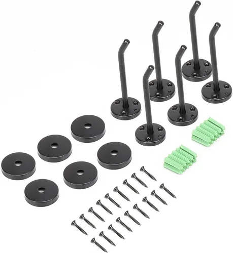 Miniatura 7 de NearMoon Ganchos para colgar abrigos, ganchos de montaje en pared para colgar sombrero, bata Hurse, perchas de acero inoxidable 304 resistentes