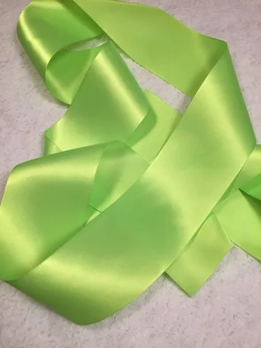Miniatura 4 de Cinta de satén de doble cara de 1 pulgada x 25 yardas, cinta de poliéster sólido de doble lado para envolver regalos, trenzas de pelo, lazos, Lima