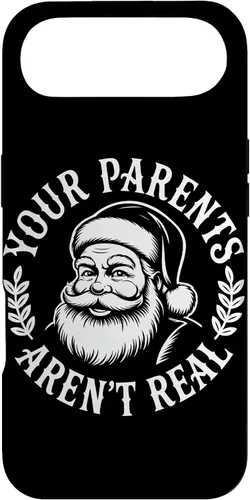 Miniatura 26 de Your Parents Aren’t Real Santa Humor Holiday Festive Cartoon Case for iPhone XR