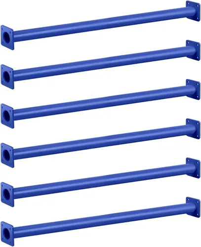 Miniatura 12 de Barcaloo Barras de mono de 30 pulgadas para equipo de patio trasero y accesorios para casa del árbol, paquete de 6 barras de mono azul