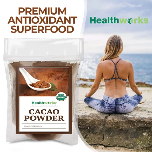 Miniatura 6 de Healthworks Superfoods Polvo de Cacao Orgánico – 16 Oz / 1 Lb – Sustituto de Chocolate de Cacao – Rico Sabor a Chocolate – Sin Azúcar, Keto, Vegano