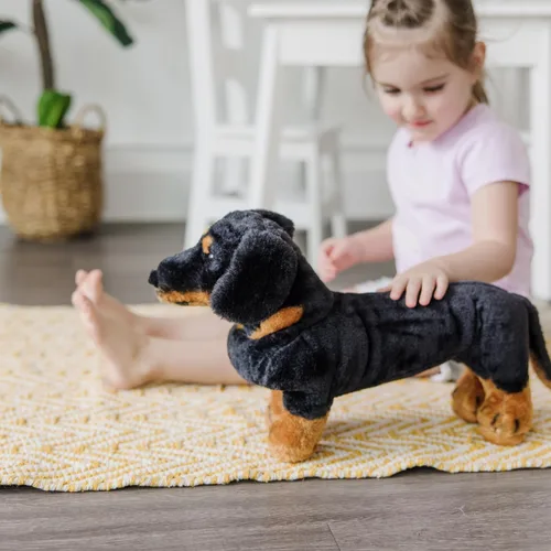 Miniatura 8 de Melissa & Doug Dachshund Gigante - Perro de Peluche Realista Grande