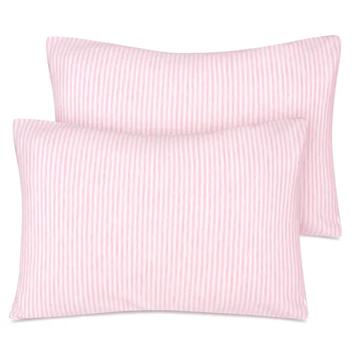 Miniatura 19 de Zenssia Juego de 2 fundas de almohada de algodón orgánico para niños pequeños, 13 x 18 pulgadas, con cierre de sobre, fundas de almohada suaves