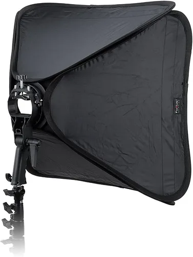 Miniatura 14 de Fotodiox Softbox plegable de 32 x 32 pulgadas, kit de flash 2X con disparadores remotos para Nikon - Dos softboxes plegables y soportes de luz