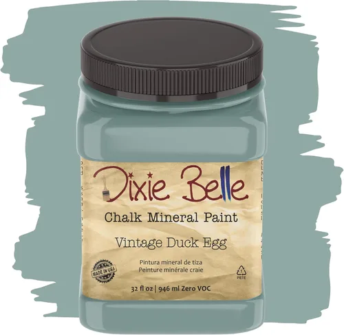 Miniatura 406 de Dixie Belle Paint Company - Pintura con acabado de tiza para muebles, color negro (Caviar), 1 galón, 128 fl oz, pintura mineral color rosa intenso