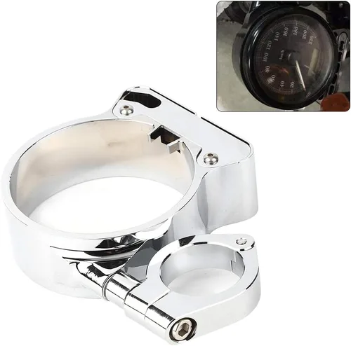 Miniatura 5 de Fydun - Soporte de reubicación para velocímetro, aleación de aluminio para instrumentos de motocicleta XLH 1200 XLH 883 XL 1200 L (chapado en plata)