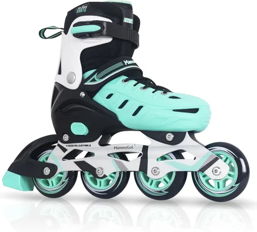 MammyGol - Patines en línea ajustables para adultos, patines seguros y duraderos con ruedas gigantes, patines profesionales de alto rendimiento para