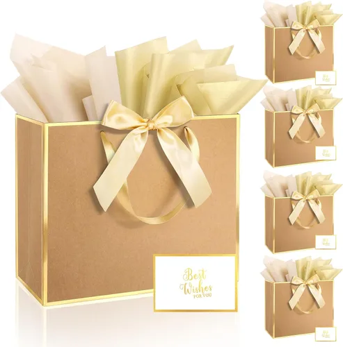 Miniatura 24 de Ethhqu Bolsas de regalo grandes con asas