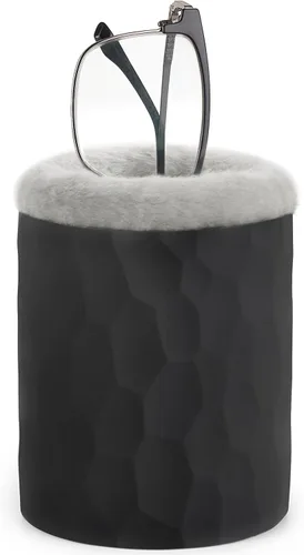 Mkono Soporte para anteojos con forro de felpa, funda protectora para lentes, soporte antiarañazos, organizador de almacenamiento para anteojos para